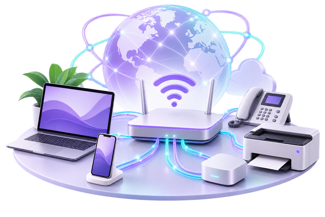 A rooftop fixed-wireless antenna delivering ultra fast business internet